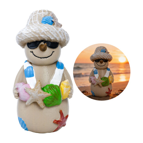 Humorous Snowman Statue Desktop Enhancement Creative Christmas 1