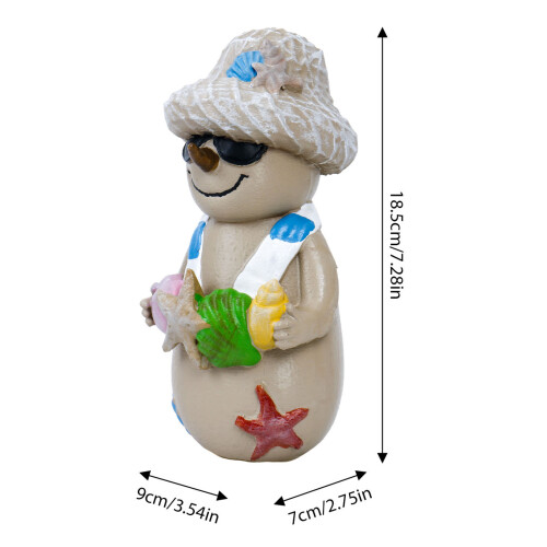 Humorous Snowman Statue Desktop Enhancement Creative Christmas 2