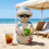Humorous Snowman Statue Desktop Enhancement Creative Christmas 5