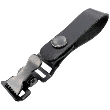 Glove Holder with Quick Access Belt Clip for Work Gloves and Tools, Firefighter Leather Waist Attachment