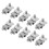 10 Pack Solar Panel Grounding Clips and Lugs, PV Module Mounting Rail Bracket Clamp Set 3