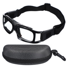 Sports Safety Goggles with ImpactResistant Frame, Adjustable Strap, Unisex Protective Eyewear for Basketball Football Racquetball – Black