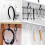 12 Pcs Self Adhesive Hooks 360 Rotatable NoDrill Transparent Wall and Ceiling Hooks with Scraper 4