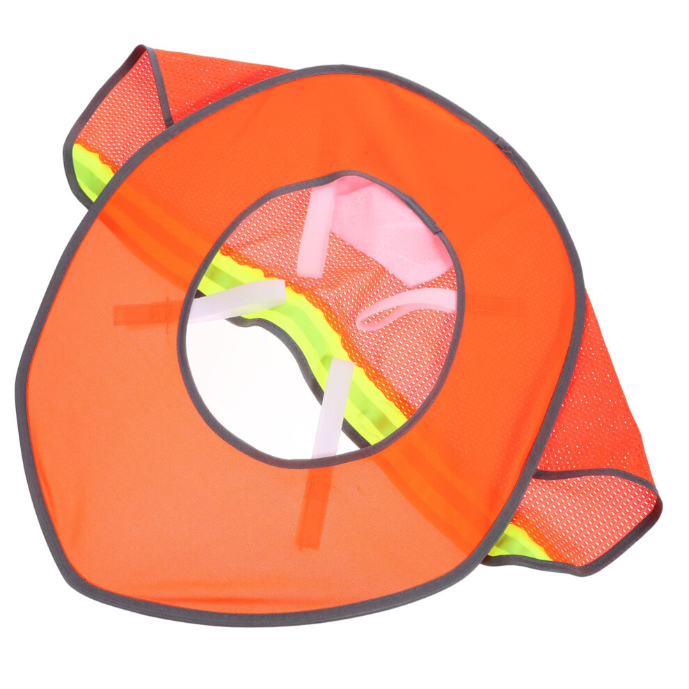 Hard Hat Sun Shade With Neck Coverage, Breathable Mesh, Visibility Reflective Strips For Construction 9455672901253