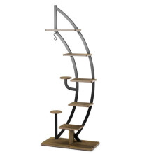 Étagère à fleurs - HELLOSHOP26 - 7 niveaux - Métal - 60 x 30 x 155 cm - Anti-basculement