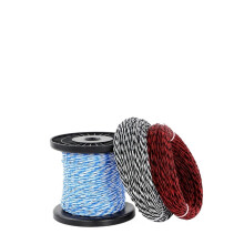 17 AWG PTFE Insulated Silver Plated Copper Wire, Red and White Twisted Pair, 2m Heat Resistant Cable