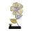 Iron Crafts Kerzenständer mit elegantem Blumen-Akzent,-01 1