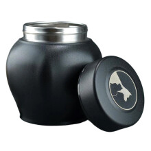 Pet Ashes Storage Container Pet-Black cat and dog pattern