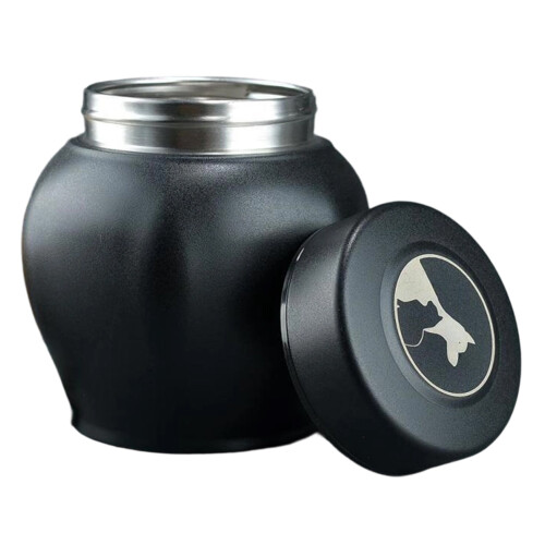 Pet Ashes Storage Container Pet-Black cat and dog pattern