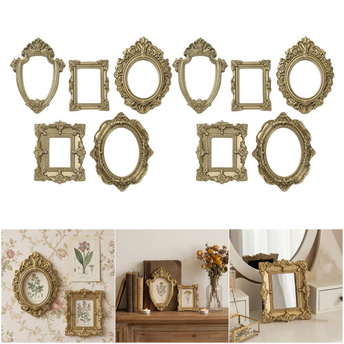 Gold Picture Frame Antique Baroques Mini-white pearlescent 2