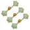 3Pcs Braided Chinese Knot Button Closure Sewing-Light Green 1