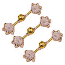 3Pcs Traditional Chinese Knot Button Closure for-Dark Pink