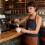Professionelle Kaffeeschürze, wasserdichte Kochschürze mit-A 7