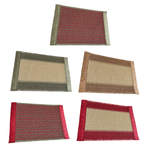 Multiple Use Paper Woven Placemat for Table Decors and-Khaki 1