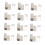 12 Sets Stainless Steel Tile Display Bracket, Heavy Duty Wall Mount Hooks for Secure Tile Samples 1