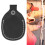Recurve Bow Limb Tip Protection Leather Pad, Black, 8.2cm 1