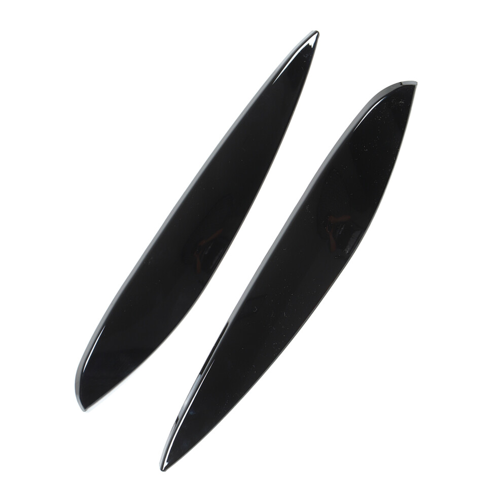 Left Right Headlight Eyebrow Abs Trim For Benz Smart 453 Glossy Black 4931390136733