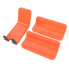 Bike Wall Mount Pedal Rack, Space Saving Vertical Bicycle Hanger for Garage, Scratch Resistant Orange Red