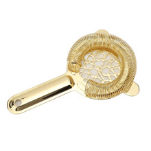 Stainless Steel Cocktail Strainer – Glossy Gold Bar Bartender Tool