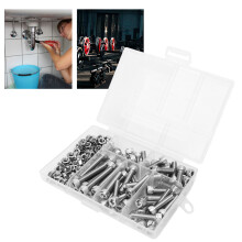Stainless Steel M5 Hex Socket Screws and Nuts 150 Piece Assortment Kit