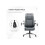Faux Leather Executive Swivel Office Chair - Dark Grey 4