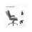 Faux Leather Executive Swivel Office Chair - Dark Grey 5