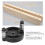 Aluminium Alloy Dowel Drill Guide Jig Set for Woodworking Precision Tool Kit 6