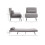 Adjustable Back Futon Sofa Chair - Grey 5