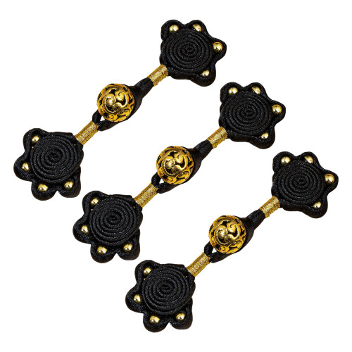 Traditional Chinese Button Closure for Wedding Dress-Black