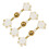 3Pcs Traditional Chinese Knot Button Closure Handmade-Apricot 1