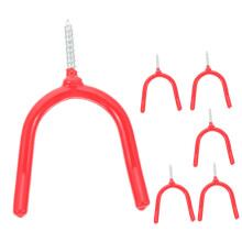6pcs Heavy Duty Garage Storage Hooks Wall Mount Tool Organizer for Ladders Sports Equipment