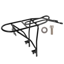 Bike Rear Rack with Comfortable Cushion, Durable Metal Bicycle Luggage Rack for Folding Bike Adults