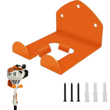 Heavy Duty Wall Mount Tool Holder for Grass Trimmer and Brush Cutter, Steel Garage Storage Rack