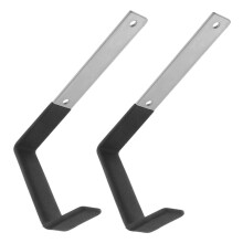 2pcs Heavy Duty Garage Storage Hooks, Large UShaped Wall Mount for Ladders, Bikes and Garden Tools