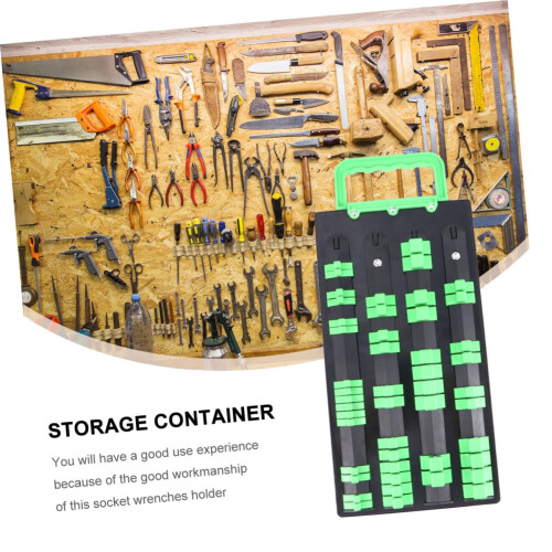 Socket Organizer Rack 30x15CM ABS Durable Socket Holder for Garage and Home Secure Storage 2