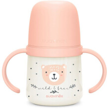 Babyflasche mit Griffen - SUAVINEX - NIGHT&DAY WILD&FREE - 150 ml - ab 6 Monaten - Rosa