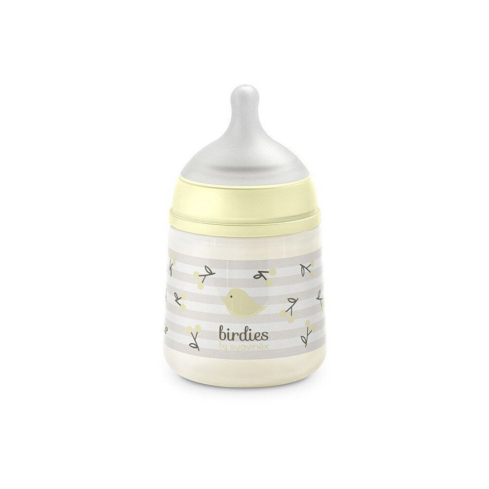 Suavinex Beige Bottle - Birdies - Sx Pro S Nipple - 150 Ml - 0 To 3 Months