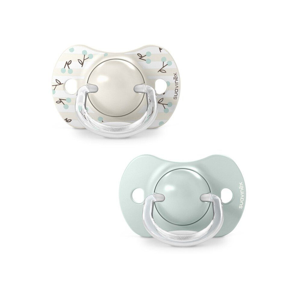 Suavinex Green Set Of 2 Symmetrical Pacifiers - Birdies - Sx Pro - 0 To 6 Months