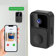 Wireless WiFi Video Doorbell Camera 128GB HD 90 Lens Black