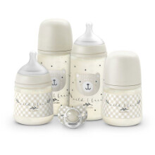 Set Neugeborenes - SUAVINEX - Nacht&Tag Wild&Frei - 0 bis 6 Monate - Beige