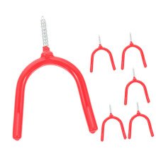 Garage Wall Hooks Heavy Duty Wall Mount Space Saving Storage NonSlip Hold for Tools 6pcs