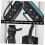 Heavy Duty Vertical Bike and Scooter Wall Mount Rack, Space Saving Storage Hook, Easy Installation, Black 4
