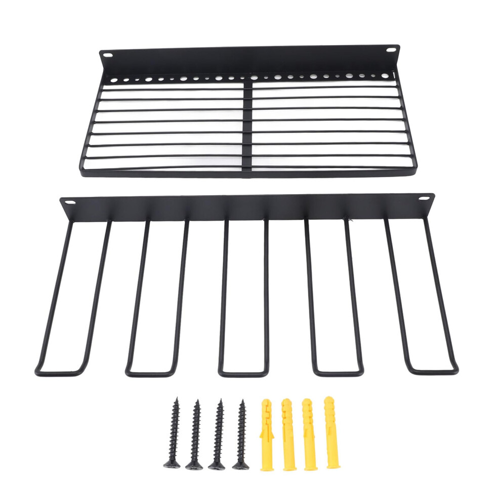 Wall Mounted Tool Organizer With Durable Metal Drill Holder, Garage Storage Rack For Workshop 9455672905558