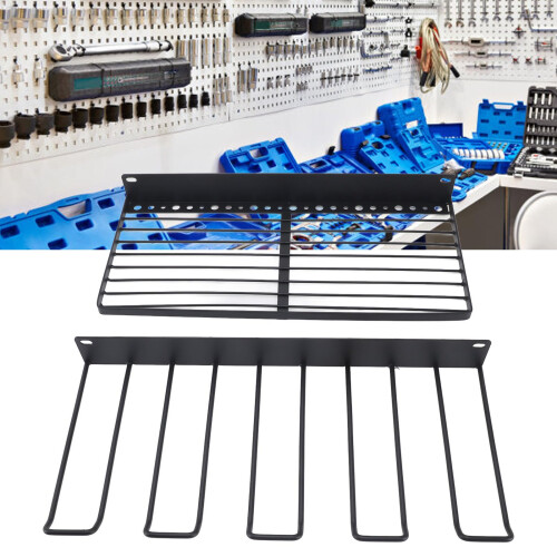 Wall Mounted Tool Organizer with Durable Metal Drill Holder, Garage Storage Rack for Workshop 2