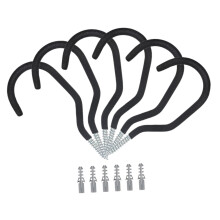 6Pcs Heavy Duty Garage Bike Hooks with Straps, ScrewIn Bicycle Ceiling Hangers for Space Saving Storage