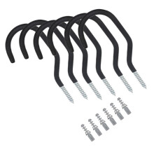 Heavy Duty Bike Storage Hooks Set 6 Pack for Garage Wall Mounted and Ceiling Organization