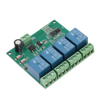 Module relais 4 canaux pour contrôle WiFi ESP8266, 12V DC, carte PCB