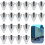 Galvanized Heavy Duty Tarp Hooks 20Pack RustResistant Three Hole Tie Down Mounting Brackets for Trailers 1
