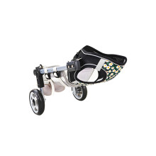 Enhances Stability Two Wheel Adjustable Dog Leg Support-XS
