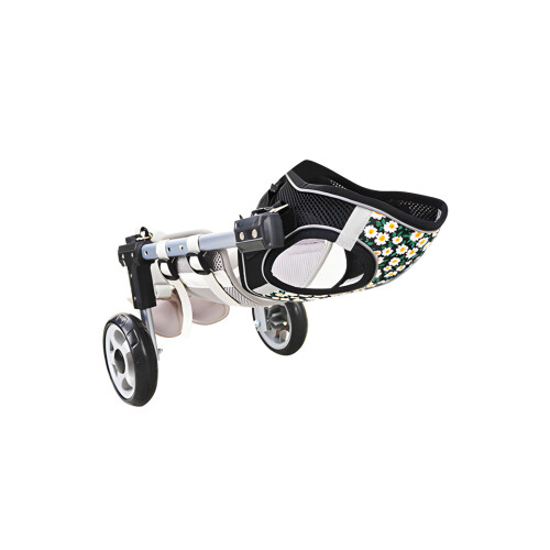 Enhances Stability Two Wheel Adjustable Dog Leg Support-XS